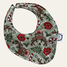 Load image into Gallery viewer, Dribble Bib - Christmas Theme